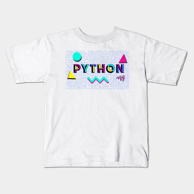 Python Kids T-Shirt by BeeHappyTees